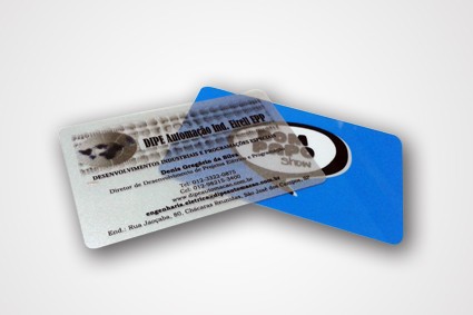 Cartão de PVC Transparente no Jardim Maria Sampaio - Réguas Personalizadas